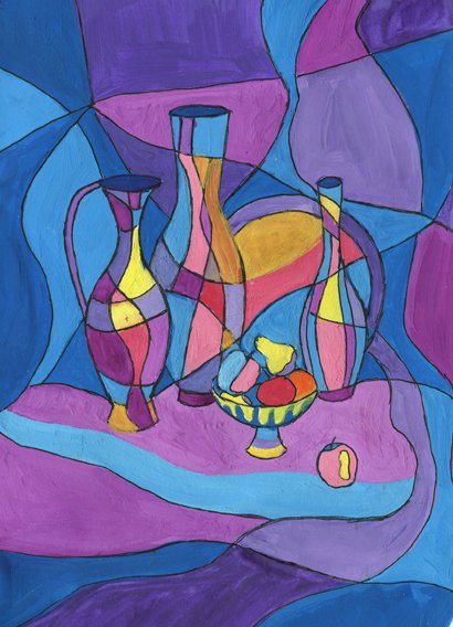 Плоскостной натюрморт декоративный