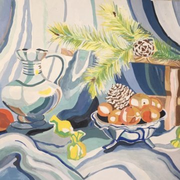 Новогодний натюрморт маркерами (49 фото)