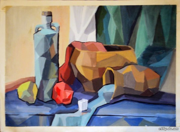 Пикассо натюрморт кубофутуризм