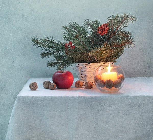 Новогодний стол натюрморт