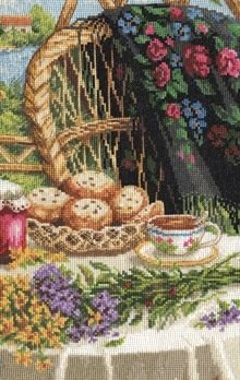 Вышивка крестом летний натюрморт Панна