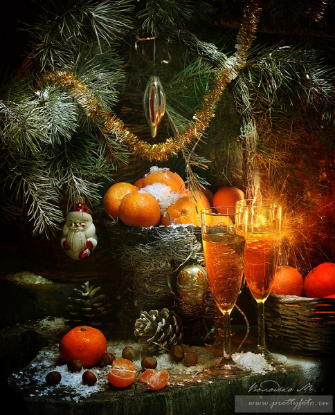 Праздничный натюрморт новый год