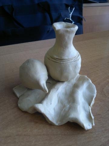 Лепка натюрморта в рельефе