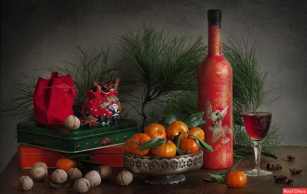 Романова-Никитенко Елена. Новогодний натюрморт