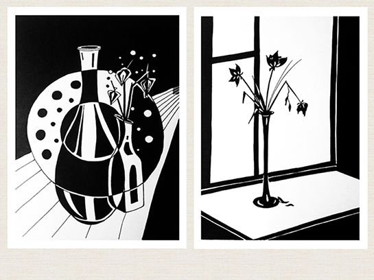 Силуэт в декоративной композиции