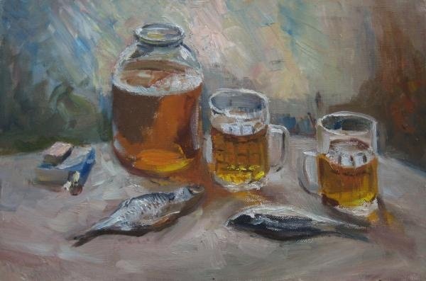 Живопись маслом пиво