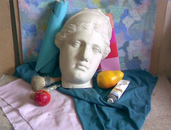 Натюрморт с гипсовой маской (48 фото)