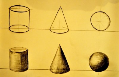 Академическая штриховка конуса