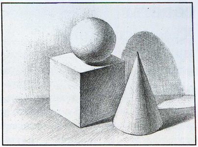 Куб шар конус