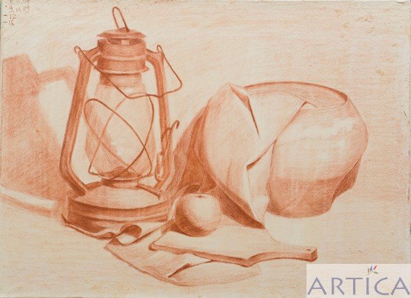 Натюрморт сепией для начинающих