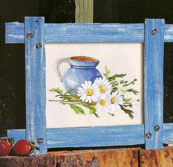 Вышивка крестом лимоны