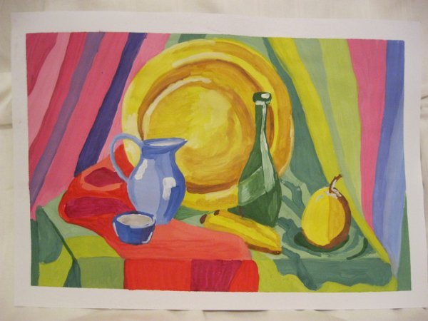 Кувшин акварелью