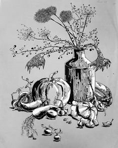 Натюрморт Графика