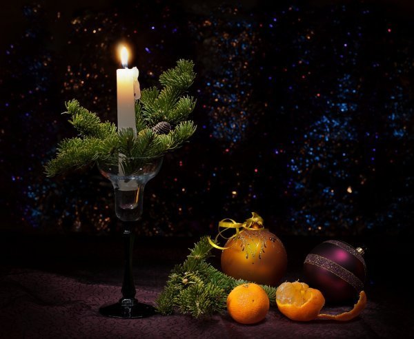 Праздничный новогодний натюрморт