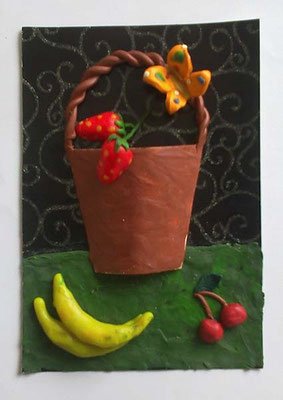 Фрукты аппликация для детей