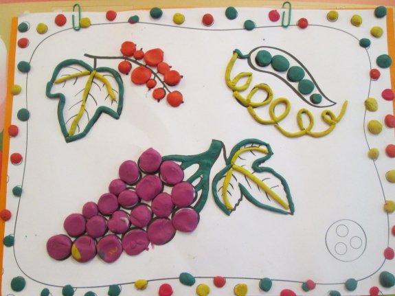 Пластилинография осень