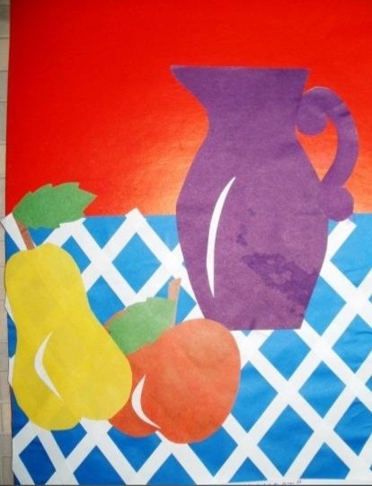 Натюрморт в технике аппликации