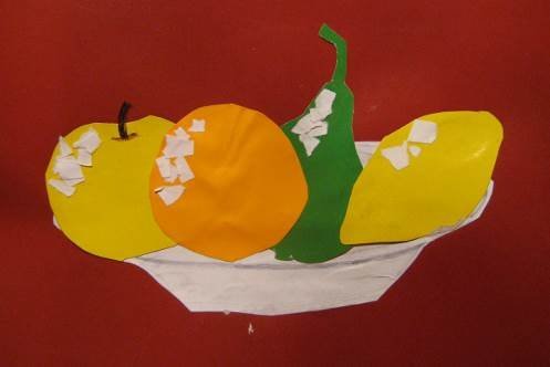 Натюрморт в технике аппликации