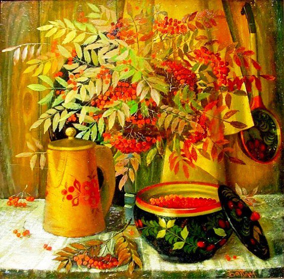 Натюрморт с предметами народных промыслов