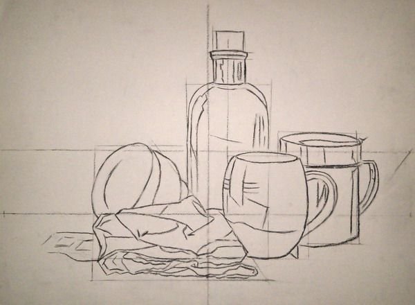 Линия горизонта в натюрморте