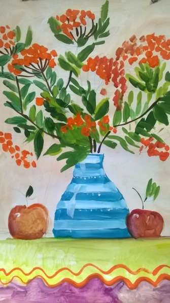 Рисование овощей и фруктов