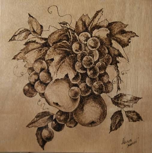 Натюрморт для выжигания по дереву