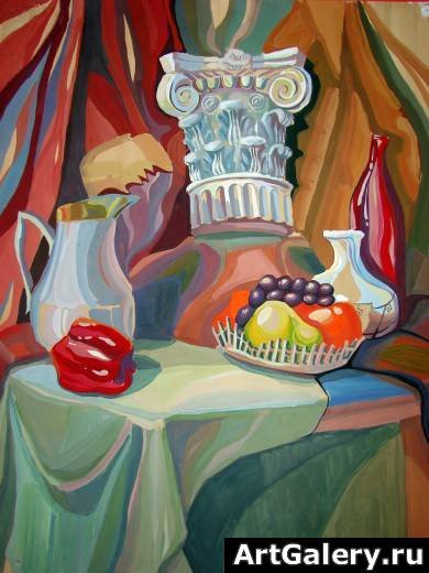 Эскиз с атрибутами искусства