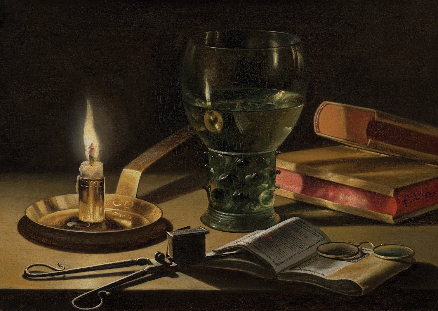 Питер клас. «Натюрморт с горящей свечой», 1927