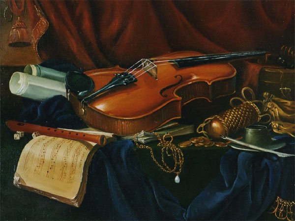 Флейта с цветами