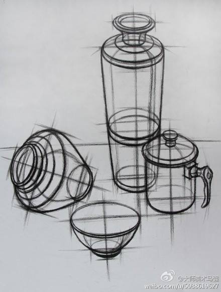 Академический линейно конструктивный натюрморт