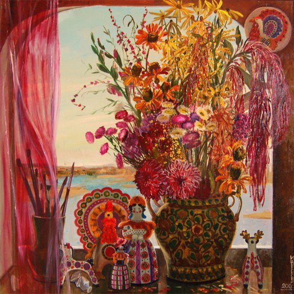 Народное искусство в живописи