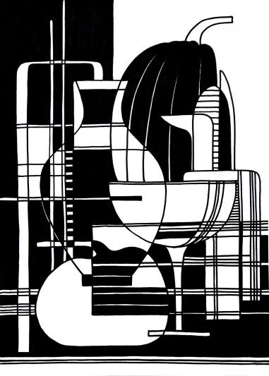 Оверлеппинг натюрморт черно белый (49 фото)