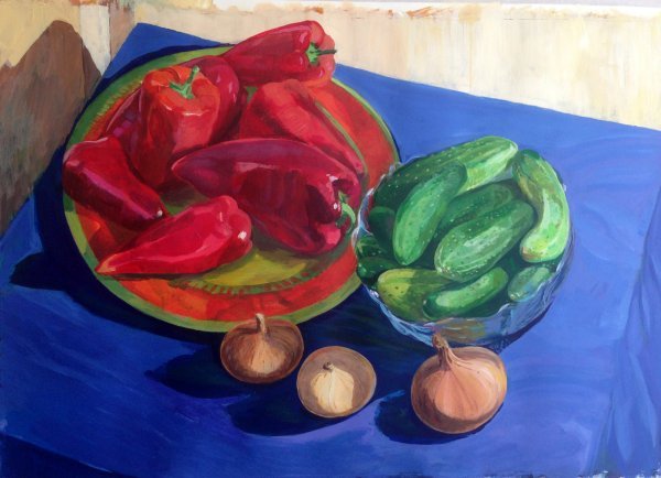 Гуашью натюрморт для детей (46 фото)