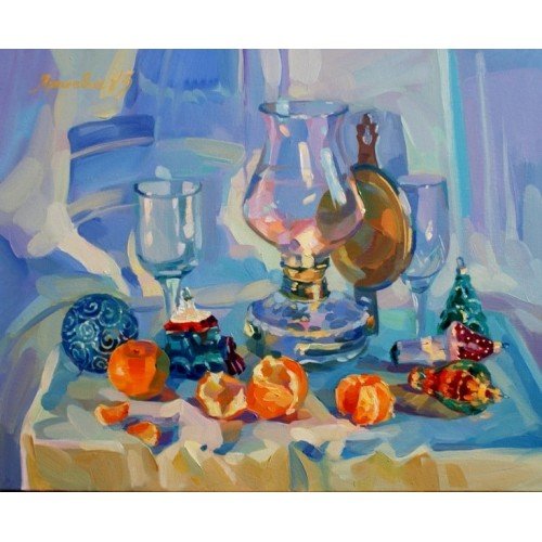 Новогодний натюрморт Елизавета Мелкозерова