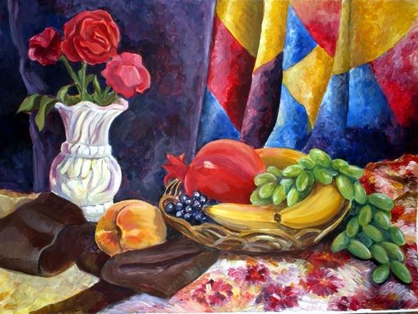 Натюрморт в холодных тонах