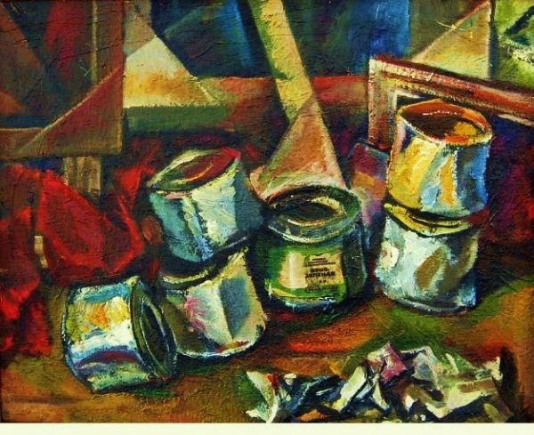 Академическая живопись натюрморт маслом Строгановка