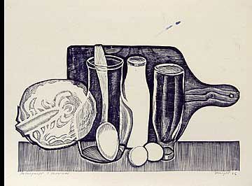 Гурий Захаров натюрморт тушью