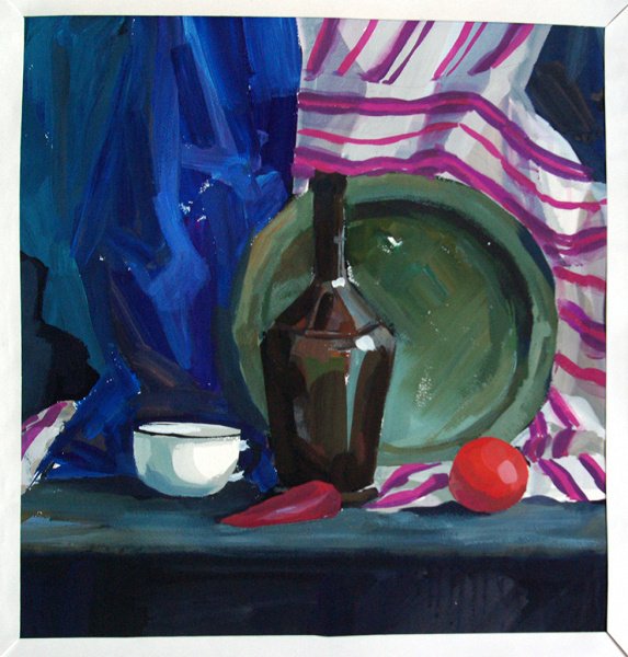 Натюрморт гуашью Академическая живопись