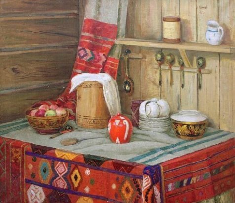 Красивый Башкирский натюрморт