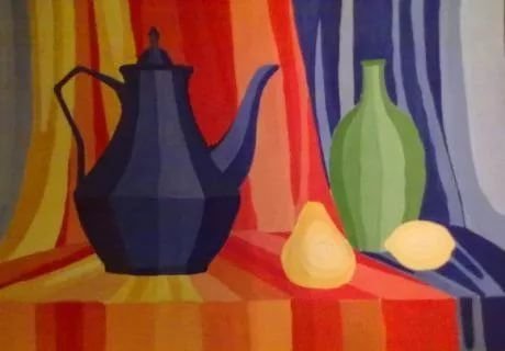 Цветовой контраст хроматический натюрморт