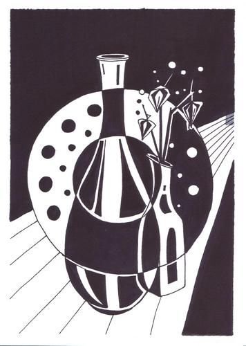 Кофанов а. декоративный натюрморт эстамп