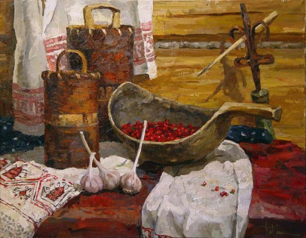 «Натюрморт с хлебом» Владимира Стожарова