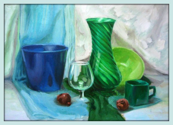 Натюрморт в холодных тонах