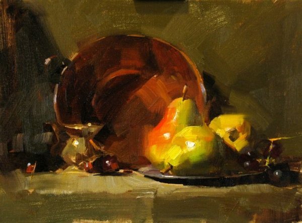 Этюды гуашью натюрморт