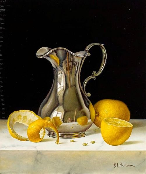 Натюрморт с металлической посудой