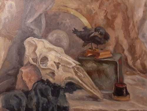 Натюрморт с лошадиным черепом