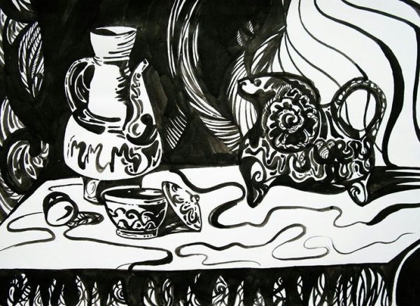 Декоративный Восточный натюрморт живопись