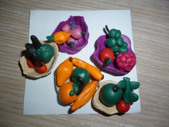 Лепка овощи