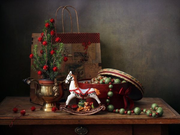 Тематический натюрморт новый год (50 фото)