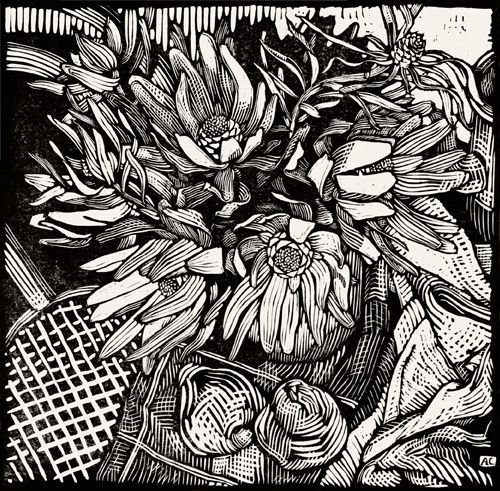 Леонардо линогравюра